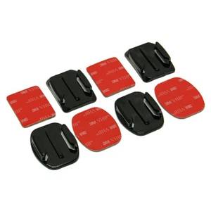 Juego de montaje plano y curvo MaximalPower compatible para GoPro con cinta de doble cara - Imagen 1 de 6