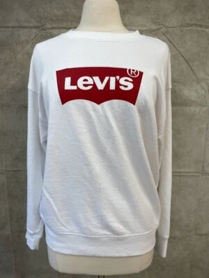 Sudadera blanca manga larga Levi's para mujer talla L Foto 1 de 4