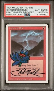 Black Lotus Sketched And Signed By Christopher Rush Magic The Gathering  - Picture 1 of 5
