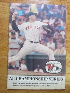 ROGER CLEMENS AL Championship Series October 9, 1988 TV Time BOSTON RED SOX - Picture 1 of 1
