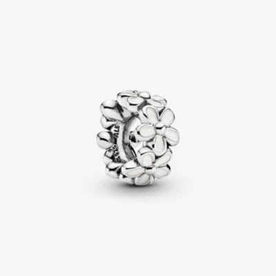 PANDORA Charm Anhänger Bead Gänseblümchen Sterlingsilber Emaille weiß 791495EN12 - Bild 1 von 4