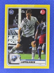 Lassi Lappalainen RC - 2020 Bowman MLS #8 YELLOW Parallel - SP SN #37 /75 Rookie - Picture 1 of 2