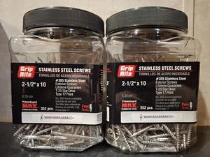 Grip-Rite PrimeGuard Max 2-1/2" x 10 Außenschrauben aus Edelstahl 352 Stück - Bild 1 von 15