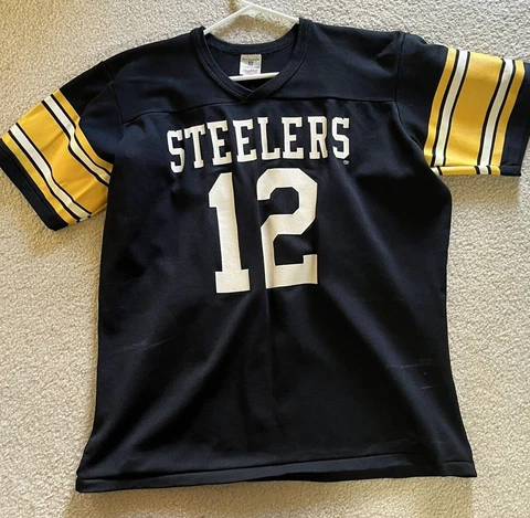 Vintage Rawlings NFL Pittsburgh Steelers # 12 Jersey size XL Cover