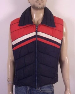 vintage 70s Mountain Goat by White Stag ReTrO Full Zip Vest Camp Chevron XL - Picture 1 of 5