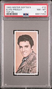 Elvis Presley 1963 Mister Softee'S Top 20 #12 PSA 8 Top 20