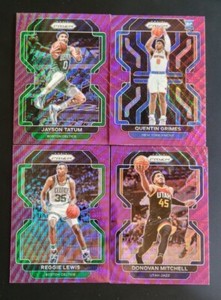 2021-22 Prizm Basketball PURPLE WAVE PRIZMS with Rookies You Pick the Card