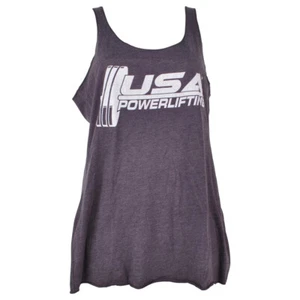 USA Powerlifting Weight Gym Mauve Tank Top No Sleeves Womens Ladies Tshirt - Picture 1 of 2