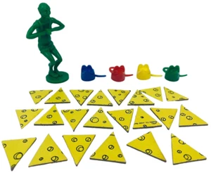 1986 MOUSE TRAP Milton Bradley Replacement Parts ~ Mice Green Man Cheese Wedges - Picture 1 of 4