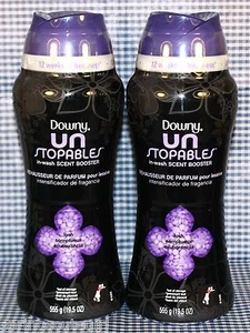 2 Downy Unstopables LUSH SCENT Laundry In-wash Scent Booster Clothes 19.5oz ea - Picture 1 of 5