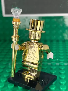 Individuell verchromter Block bedruckt Lego Mr. Gold *Roughing It Edition* mit GRATIS HÜLLE! - Bild 1 von 13