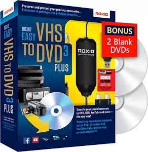 Roxio Easy VHS to DVD 3 plus | VHS, Hi8, V8 Video to DVD or Digital Converter | - Picture 1 of 12
