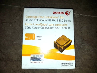 Genuine Xerox 108R00952 Yellow Solid Ink Cartridge ColorQube 8870 8880 BNIB - Image 1 of 2