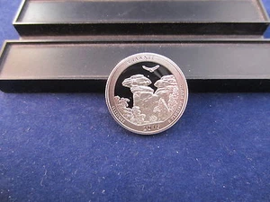 2016-S Silver Quarter SHAWNEE NATIONAL FOREST Deep Cameo Mirror Proof - Picture 1 of 4