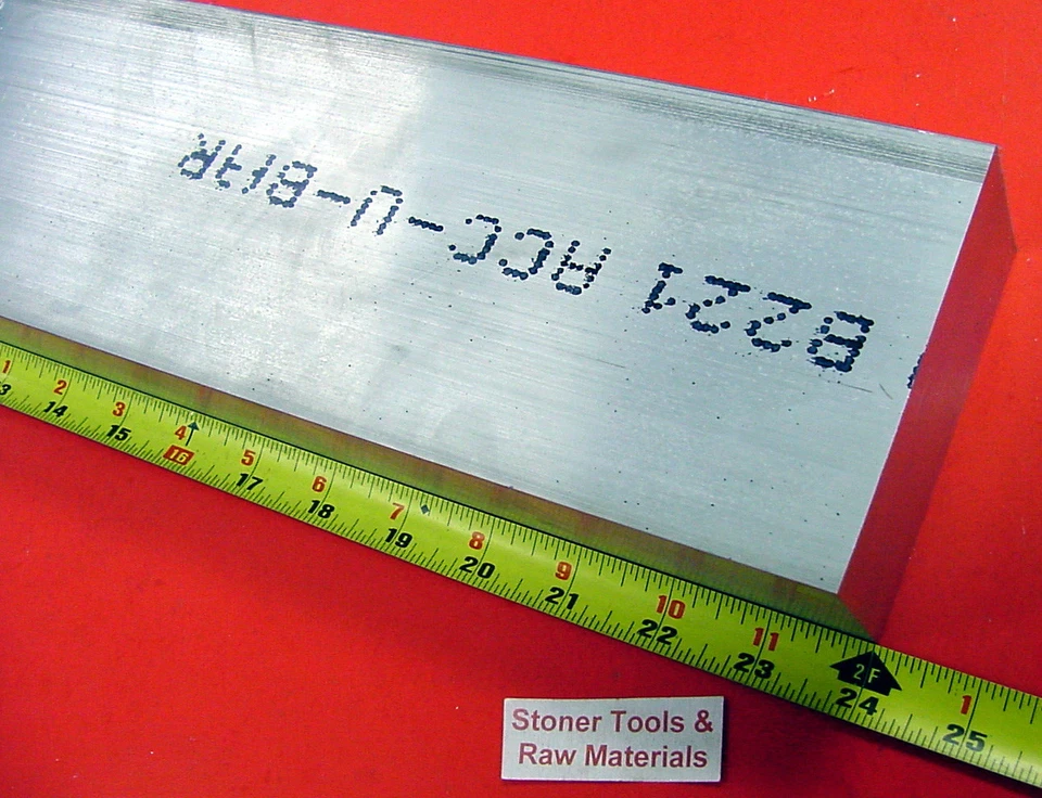 1 «X 3» алюминия 6061 плоский стержень 24» длиной твердого T6511 экструдированный Mill бар запас новый - Изображение 1 из 1