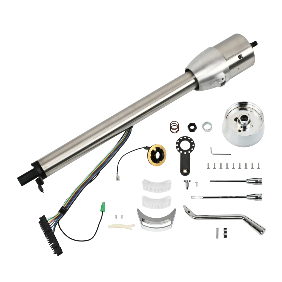 Columna de dirección 28" Street Hot Rod inclinación automática Chevy GM acero inoxidable Foto 1 de 4