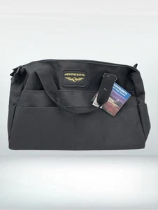 BOLSA DE VUELO JEPPESEN ESTUDIANTE PILOTO o BOLSA DE LIBRO Nueva Negra 16x8 Pulgadas - Imagen 1 de 7
