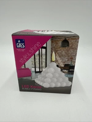 LED Kerze Bubble Pyramide - Bild 1 von 3