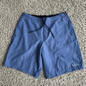 Nobull leichte Herrenshorts groß blau 9" Schrittlänge Kordelzug Fitnessstudio Crossfit - Bild 1 von 10