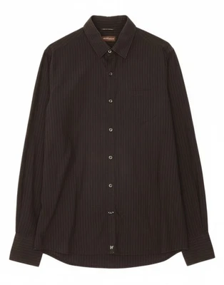 GUESS Mens Shirt Large Black Pinstripe Polyester DM31 - Image 1 of 4