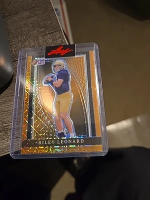 2024 Pro Set Riley Leonard Gold 1/1 Rookie SSP Colts NDa - Image 1 of 3