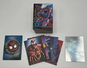 1996 Fleer Spider-Man Eternal Evil Complete Set + Canvas Set & Hologram - Picture 1 of 1
