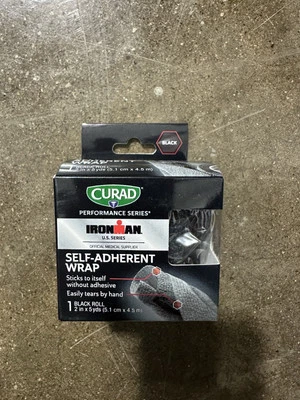 CURAD Performance Series Ironman Self-Adherent Wrap, 1 Black Roll - 2" x 5 Yards - Image 1 of 2