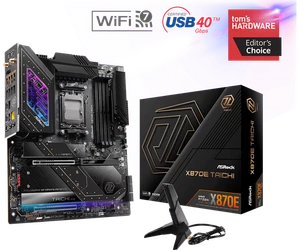 ASRock X870E Taichi AMD Ryzen AM5 Socket DDR5 E-ATX Motherboard - Picture 1 of 3