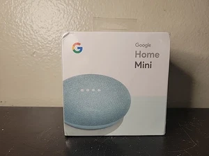 Google Home Mini GA00275-US Smart Lautsprecher mit Google Assistant Aqua versiegelte Box - Bild 1 von 7