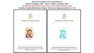 Liberia 1999 Romania President Emil Constantinescu - Rare Proof MNH - Picture 1 of 3