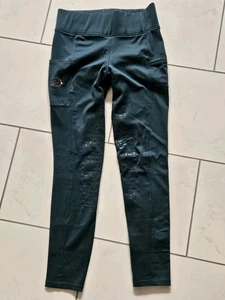Reitleggings Winter Damen Gr. 38 Innen angeraut , Dunkelgrün - Bild 1 von 5