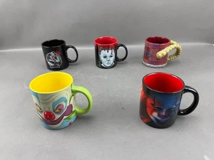 Lot of 5 Horror Movies Coffee Mugs Terrifier Michael Myers Krampus Pennywise - Picture 1 of 6