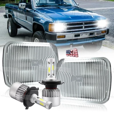 Faros LED 5x7" 7x6" alto/bajo DRL para camioneta Toyota 1982-1995 4Runner Foto 1 de 4