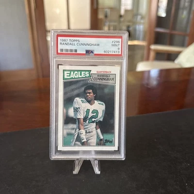 1987 Topps PSA 9 Randall Cunningham Rookie RC Philadelphia Eagles Salón de la fama 🔥🔥🔥 Foto 1 de 2