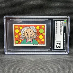 1973 Edizioni Panini OK VIP ALBERT EINSTEIN #56 CGC 7.5 NM Italy HIGH GRADE - Picture 1 of 5