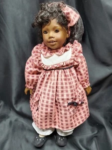 E2 Heidi Ott Best Friends ELLIE Doll African American Black Faithful Friends 19" - Imagen 1 de 14