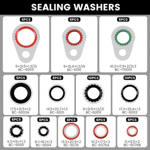 95Pcs Car AC Gasket Kit Cushioning Car A/C Compressor Seal Kit Good sdBVT - Picture 1 of 11