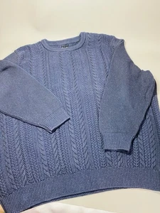 ROCHESTER PULLOVER MIT ZOPFMUSTER SCHWER DICK MARINEBLAU RUNDHALSAUSSCHNITT 4XL HERREN/DAMEN - Bild 1 von 13