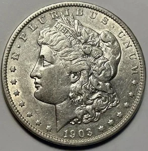 Silberdollar Morgan 1903 S fast Stempelglanz vz. - Bild 1 von 2
