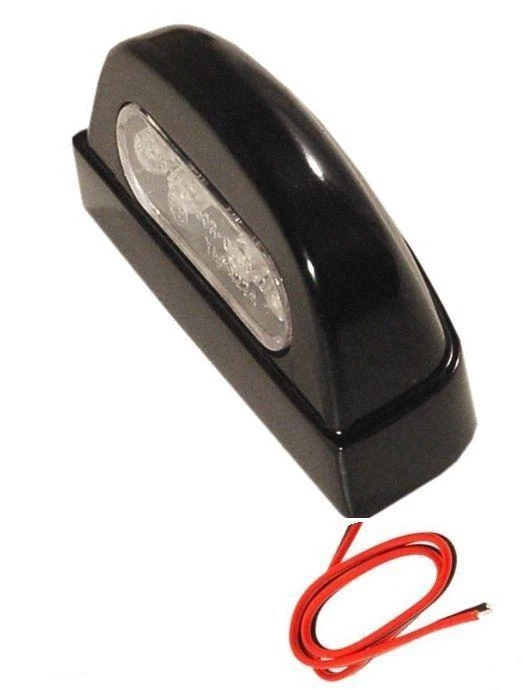 ONE LED LICENSE PLATE LIGHT ALUMINUM APPROVED ADAPTABLE for TM MOTORCYCLE - TM RACING - Image 1 of 1