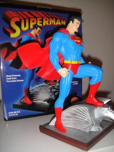 DC COMICS SUPERMAN STATUE By JIM LEE MIB 2004 JUSTICE LEAGUE Batman JLA ANIMATED - Picture 1 of 7