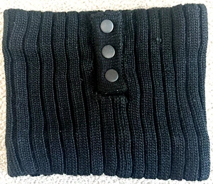 STELLA MCCARTNEY Adidas Calentador de Cuello Grueso Cable Tejido Acanalado Botón Lana Vellón OS - Imagen 1 de 24