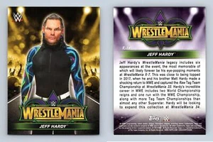 Jeff Hardy #R-18 WWE Road To Wrestlemania 2018 Topps Roster Trading Card - Picture 1 of 1