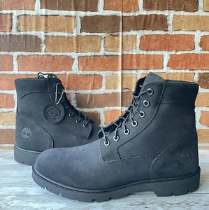 MEN'S TIMBERLAND CLASSIC 6 IN WATERPROOF BOOT BLACK NUBUCK STYLE SZ 11.5 - Picture 1 of 6