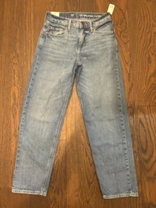 "NEW" GAP Relaxed Taper Denim Jeans Boy's Size 14 - Picture 1 of 5
