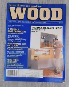 Better Homes And Gardens WOOD April 1987 No 16 Woodworking Vintage Magazine - Picture 1 of 5