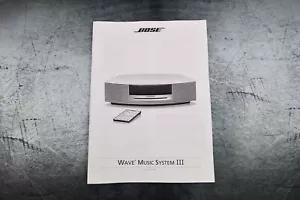 New Bose Wave Music System III Guide Operating Instructions Manual - Picture 1 of 3