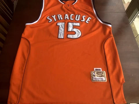 Carmelo Anthony #15 Syracuse 2003  Hardwood Classics  Mitchell & Ness Jersey Cover
