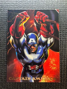 1994 Marvel Flair Annual - Power Blast - Capt America - #11 - Pack Fresh - Clean - Picture 1 of 2