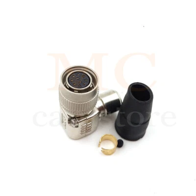 Elbow Electrical 10 Pin Circular Connector HR10A-10P-10S（73）Hirose 10 Pin Female - Image 1 of 4
